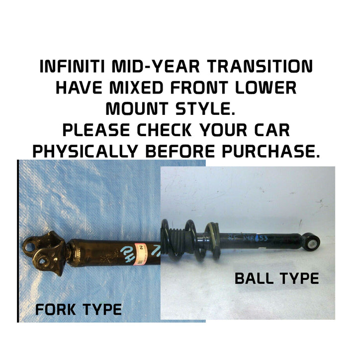 Infiniti Q60 Coupe RWD Coilovers (17-21) True Rear / Front Ball Type - Rev9 Hyper Street II  - 32 Way Adjustable