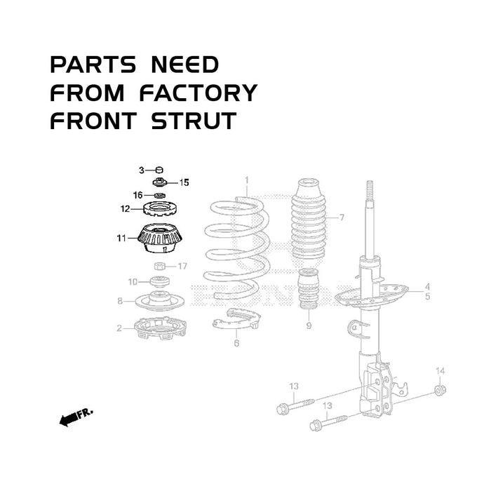 Honda Fit Coilovers (2015-2020) Rev9 Hyper Street II  - 32 Way Adjustable
